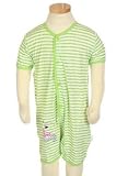 Bebini Striped Snap-Front Romper