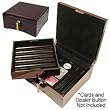 750 Mahogany Chip Case High Lacquer Finish - Casino Supplies > Chip Cases & Carousels > Mahogany