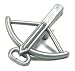 Crossbow (Silver) - LEGO Castle Weapon