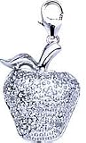 Apple, 14K Gold Diamond Charm