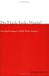Do Think Tanks Matter?: Assessing the Impact of Public Policy Institutes