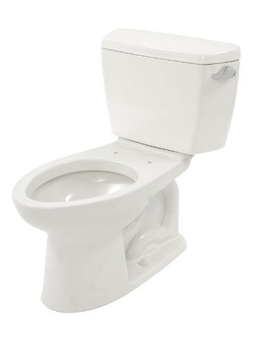 TOTO CST744SR-01 Drake 2-Piece Toilet with Elongated Bowl and Right Hand Trip Lever, Cotton White