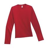 District Threads - Ladies Long Sleeve District Tee Brilliant Red-M