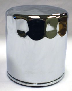 Genuine Harley-Davidson Chrome SuperPremium5 Oil Filter for '99-later Twin Cam and Evolution Harley-Davidson models