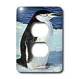 Birds - Penguin - Light Switch Covers - 2 plug outlet cover