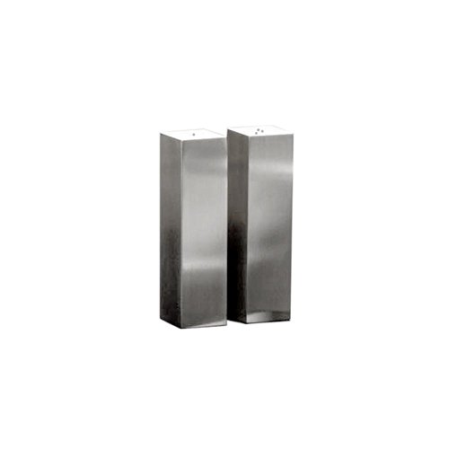 American METALCRAFT, Inc. 2 oz Stainless Steel Salt & Pepper Shakers (Set of 2), Silver