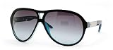 AUTHENTIC DIESEL FIK S 0H2M BLACK FRAME GRAY GREEN GRADIENT LENS PLASTIC AVIATOR SUNGLASSES by 