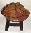 Horse Hand Carved Wooden Foot Stool