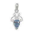 Faceted Sky Blue Topaz Pendant Faceted Sky Blue Topaz Pendant