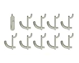 B個入F-114 ﾊﾟﾝﾁﾝｸﾞﾎﾞｰﾄﾞ用樹脂ﾌｯｸ白10個入　光