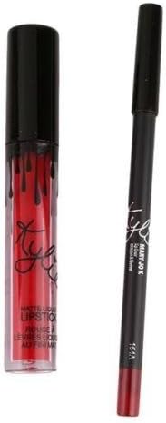 Linkings Women Beauty Waterproof Matte Liquid Lipstick&amp;Lip Liner Lip Gloss Kit Set