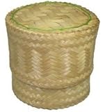 Thai Handmade Sticky Rice Serving Basket Medium Size 6.6x3.5x5"