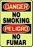31PMo2x69fL. SL160  SMOKING DANGER NO SMOKING  14 x 10 Lumi Glow Flex Sign