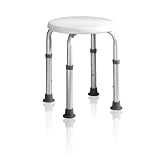 Duschhocker – rund – bis 120 kg belastbar – 32,5 x 32,5 x 35,5 cm – 1 Stück