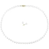 14k Gold Set of Cultured Pearl Necklace & Earrings (Case of 3)