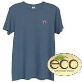 Organic Cotton Tee Shirt Greyhound Brindle