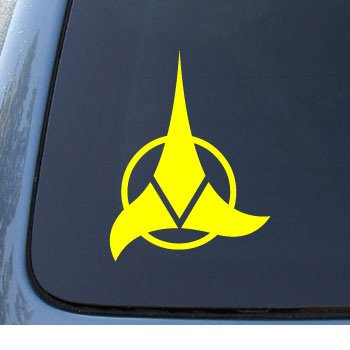  KLINGON - Star Trek - Car, Truck, Notebook, Vinyl Decal Sticker #1130 | Vinyl Color: Yellow
