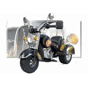 Harley Davidson-Style Battery Operated Ride-On Motorbike (Ages 3-7)