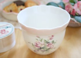 イマン ビビアンピンク 陶器 フラワーポット