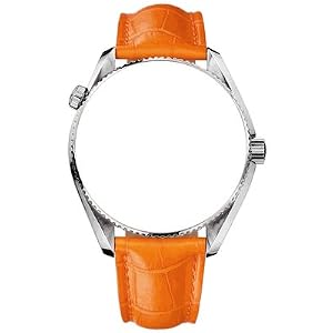 New Omega Seamaster Planet Ocean XL 22mm Orange Crocodile Strap 98000148