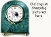   - Belgian Sheepdog Marble Arch Clock, 2.5 Inches Tall