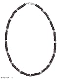 Quartz choker, 'Smoke and Ice' 0.2 W 16.5 L