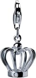 Crown Princess Sterling Silver Diamond Charm By Hot Diamonds