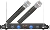 Hisonic Dual Channel Wireless Rechargeable Microphone System, HS8288