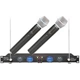 wireless microphones Hisonic Dual Channel Wireless Rechargeable Microphone System HS8288 wireless microphones