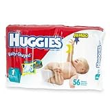 Huggies Ultratrim Diapers Unisex, Size 1, Fits 8-14 lbs, Jumbo Pack 52241 - 56 diapers / pack, 4packs