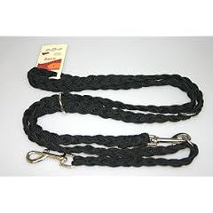 F�hrleine geflochten Nylon schwarz 20mm