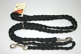 F�hrleine geflochten Nylon schwarz 20mm