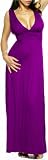 Maxi Boho Purple V Neck Hollywood Celebrity Long Summer Dress,
Large