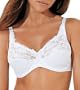 Lilyette Comfort Lace Minimizer Bra 428 34D/White