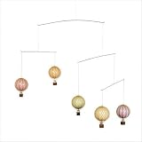 Flying the Skies Pastel Hot Air Balloon Mobile