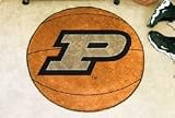 NCAA PURDUE BOILERMAKERS BASKETBALL SHAPED DOOR MAT RUG