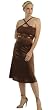 The Ruched Bodice Dress with Beaded Empirewaist & Criss Cross Straps