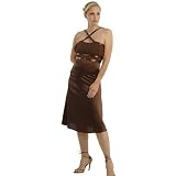 The Ruched Bodice Dress with Beaded Empirewaist and Criss Cross Straps at Belly Basics