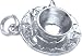 Jewelry : Cup & Saucer Charm by Rembrandt Charms