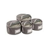 Richards Homewares Micro Fiber Deluxe Plate Case, Set of 4