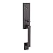 Baldwin FDSEAXROUCRR112 Reserve Full Dummy Handleset Seattle x Round with Contemporary Round Rose in Aged Bronze Finish