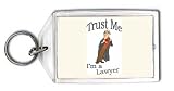 Keychain with trust me, im a lawyer image