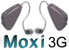 2 Unitron Moxi 6 Hearing Aids (Taupe color)