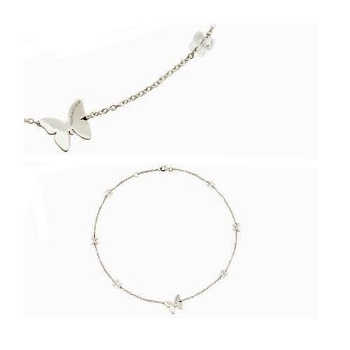 Nomination Damen-Kette Butterfly Mit 3 Anh&auml;ngern Aus Stahl Swarovsky Schmetterlinge 021329 Preisvergleich