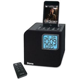 Click here to buy iHome IH12BR Cube Clock Radio for iPod (Black) by iHome.