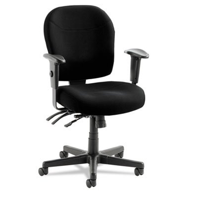 Alera Wrigley Series 24/7 High Performance Mid-Back Multifunction Chair, Black On Sale