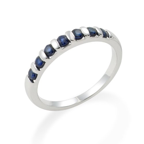 Miore UJ154RWR Memoire - Ring 18 Karat (750) Wei&szlig;gold mit 7 Safir zus.ca.0,55Ct Gr&ouml;&szlig;e 58 Preisvergleich