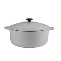 Chasseur Cast Iron Round Casserole, Arctic White, 16 cm, 1.3 Litre