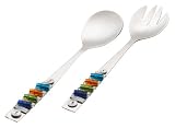 Wild Eye Designs Salad Server, Rainbow Mini Beads