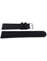 Swiss Army Brand Black Officers Chrono 20mm Watch Band